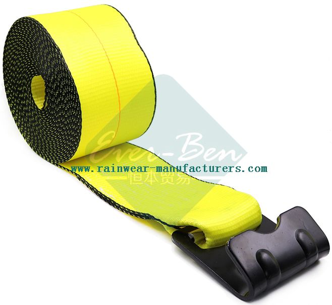 4 inch polyester cargo winch strap-heavy duty ratchet straps